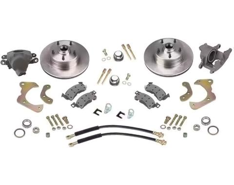OER 1965-68 Impala, Full Size, Front Disc Brake Conversion Set, For Stock Spindles, With Plain 11" Rotors BK2014A