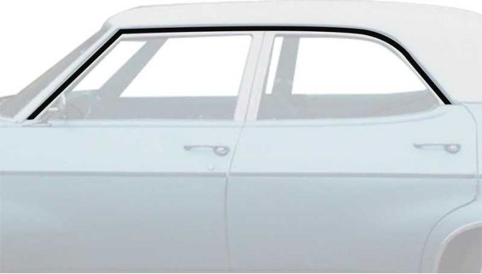 OER 1969-70 Impala / Full Size 4-Door Hardtop Roof Rail Weatherstrips K383