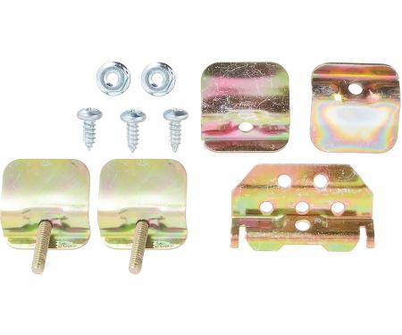 1955-57 Chevy Bel Air, 150, 210, Nomad, Lower Windshield Molding Clip Set