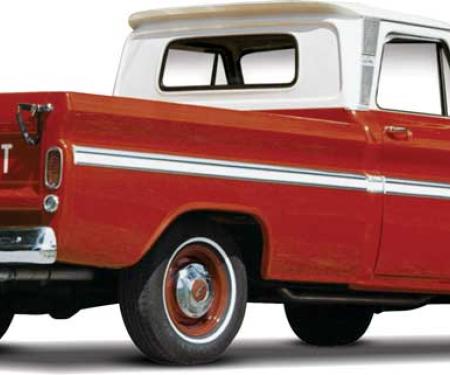 OER 1962-66 Chevrolet Fleetside Pickup, Short Bed, Side Molding Set, 16 Piece, with Clips and Hardware CX1674