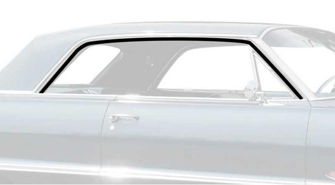 OER 1963-64 Impala / Full-Size 2 Door Hardtop Roof Rail Weatherstrips K430