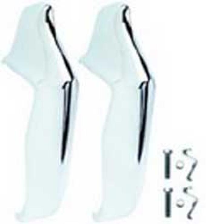 1963 Impala, Bel Air, Biscayne, Rear Bumper Guards, Pair