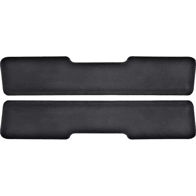 1965-67 Chevrolet Impala, Caprice, Arm Rest Pads, 2 Door Hardtop, Black, Molded Urethane