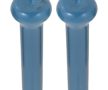 OER 1968-91 GM, Door Lock Knobs, Standard Interior, Smooth Design, Medium Blue, Pair CLK808