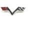 OER 1967 Impala SS, Front Fender Emblem, V-Flag, For Impala Super Sport Models With a 427 Engine 3899582