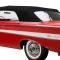 1961-64 GM B-Body Convertible, Top Only, Use With Plastic Curtain, Vinyl, Black