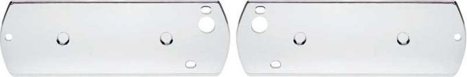 OER 1968-70 Impala, Bel Air, Caprice Arm Rest Backing Plates, 2 Door, Hardtop, Convertible, 18", Chrome F6870