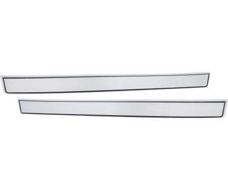 1981-91 Chevy, Pickup, Blazer, Suburban, Door Panel Insert Trim Molding Set, Cheyenne, Scottsdale Style Without Pull Strap