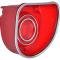 OER 1968 Impala SS / Caprice Tail Lamp Lens With Chrome Bezel And Rings 5959799