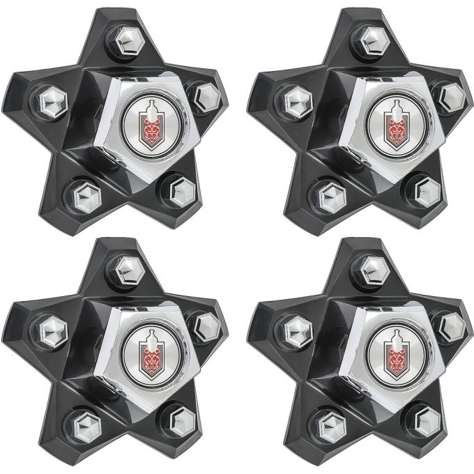 1981-88 Monte Carlo, ZJ7 Wheel Center Caps, with Shield, Set of 4