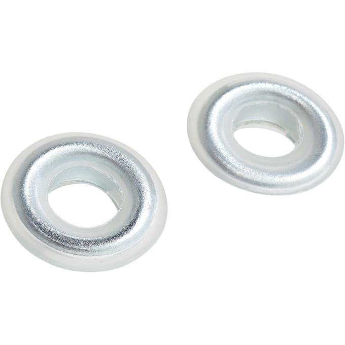 OER 1961-64 GM, Door Lock Knob Ferrules, Clear, Pair, Various Models 152906