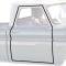 1960-66 Chevy, GMC Pickup, Suburban, Door Frame Weatherstrip Seals, Press-On, Pair