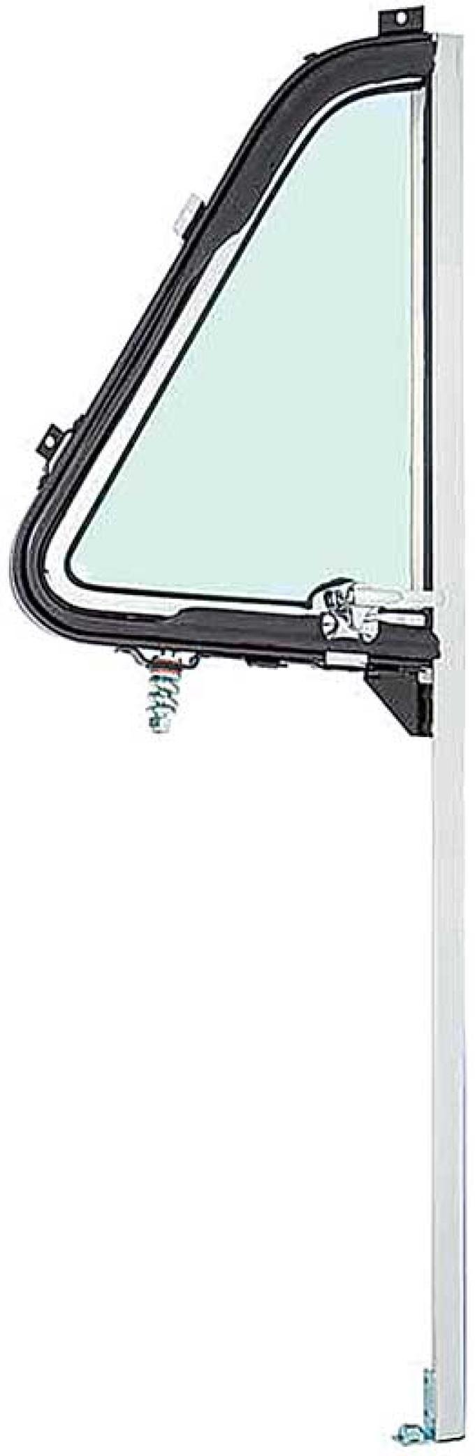1951-55 Chevrolet, GMC Truck, Vent Window Assembly, with Chrome Division Bar, Tinted Glass, RH