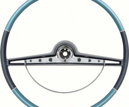 OER 1963 Impala Steering Wheel with Horn Ring - Standard and SS - Two Tone Blue 5730130