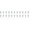 1955-57 Chevy, Bel Air, Flipper & Upper Quarter Window Run Channel Screw Set, LH & RH, 22 Piece