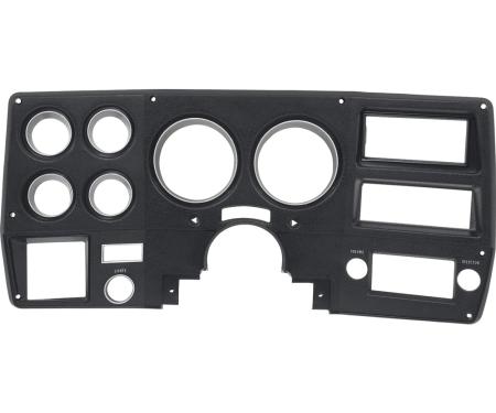 OER 1975-77 Chevy, GMC Pickup, Blazer, Jimmy, Suburban, Dash Gauge Bezel, with AC, Black & Silver 14229