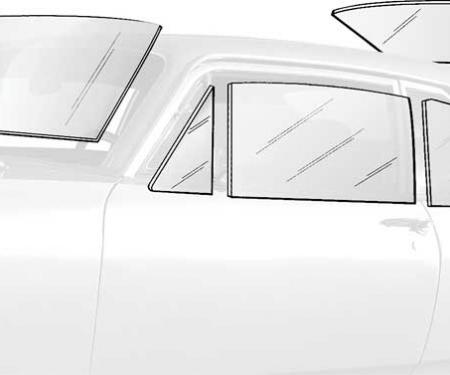 OER 1963-65 Chevy II / Nova 2 Door Hardtop Complete Glass Set Tinted (8 Piece) *NR801T