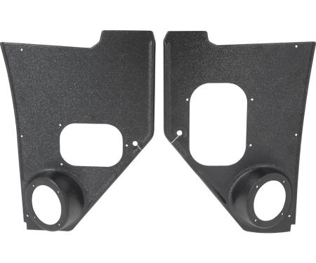 OER 1955-59 Chevrolet, GMC Picku, Panel, Suburban, Interior Kick Panels, with Speaker Holes, Black, Pair A5100103