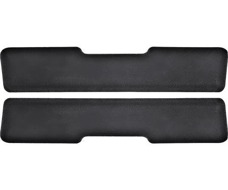 1965-67 Chevrolet Impala, Caprice, Arm Rest Pads, 2 Door Hardtop, Black, Molded Urethane
