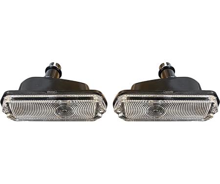 OER 1963 Impala, Bel Air, Biscayne, Park Lamp Assemblies, Clear Lens, LH and RH C1713