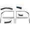 1981-91 Chevrolet, GMC C/K, R/V, Window Felt and Glass Run Set, 6-Pieces