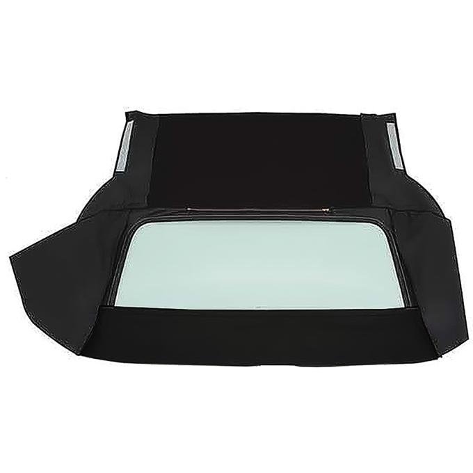 1967-70 Impala/GM B-Body Convertible, Rear Window Only, Glass, Without Zipper, Canvas Cloth, Black
