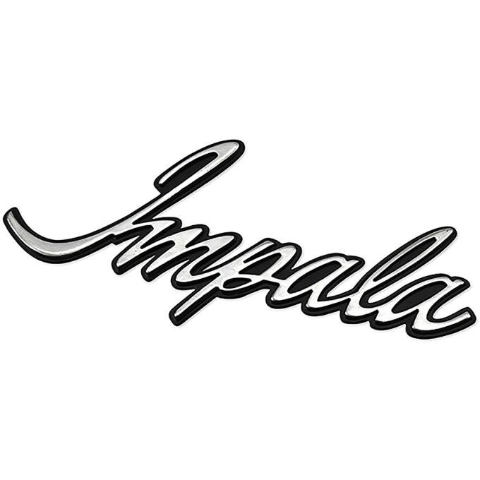 OER 1974-75 Chevrolet "Impala" Front Fender Emblem, with Hardware, Each, GM Licensed 6260499