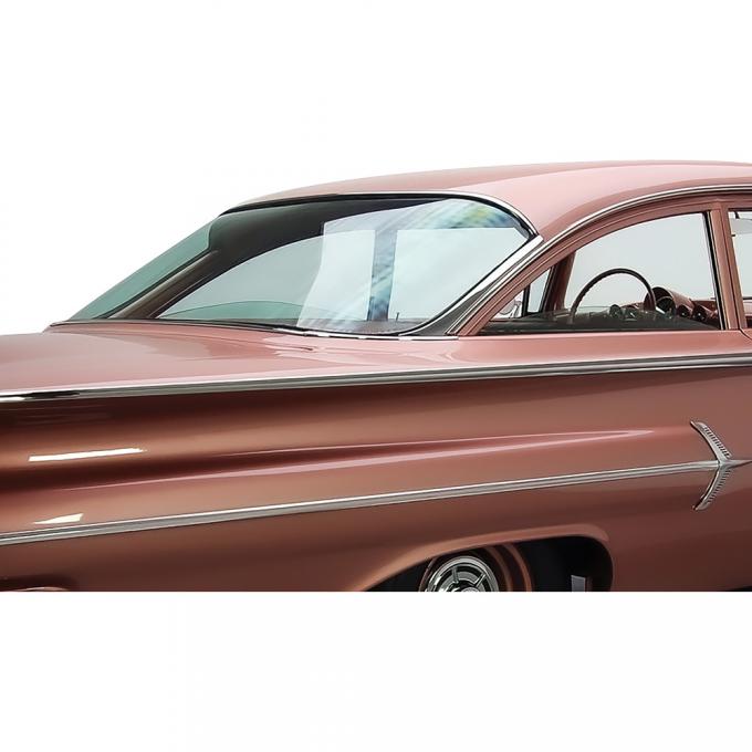 OER 1959-60 Impala, Bel Air, Biscayne, Rear Window Glass, Tinted, 2 & 4-Door Sedan BG3005T