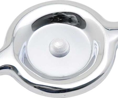 1960-86 Chevy, GMC, Mopar, Chrome GM Oil Filler Cap, Twist-In, Various Models