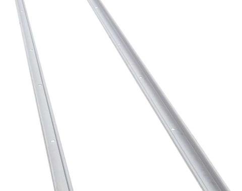 1955-57 Chevrolet, GMC, Bed Angle Strips, Long Bed, Stepside, 89", Raw Steel, Paintable