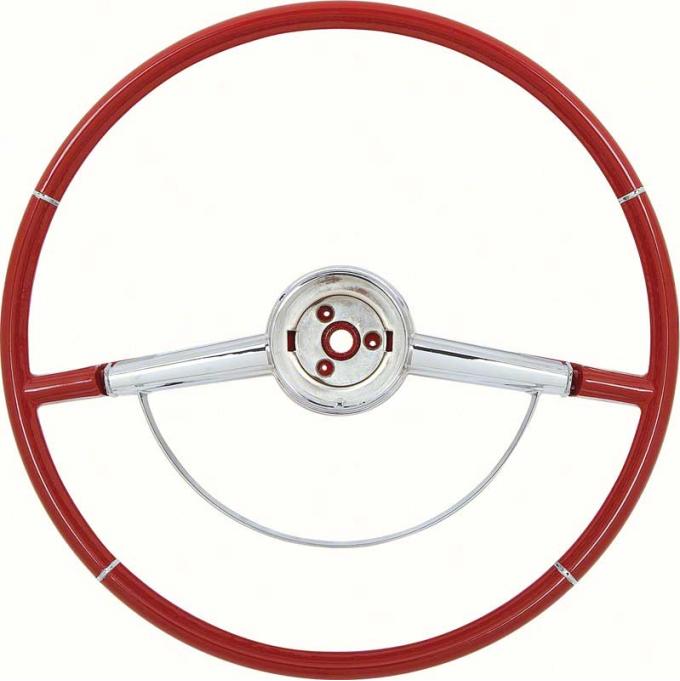 OER 1964 Impala Red Steering Wheel With Horn Ring 9740629
