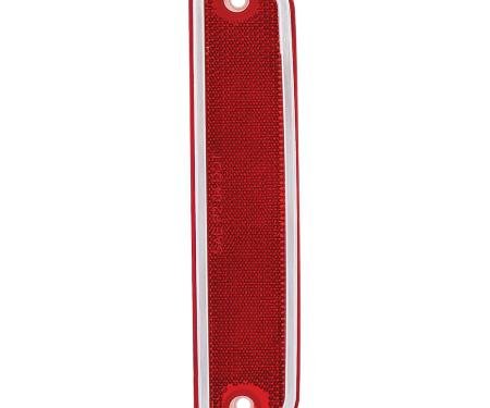 1973-80 Chevy, GMC Stepside Pickup Trucks, Rear Side Marker Lamp, with Bright Chrome Trim, Red, RH or LH, Each