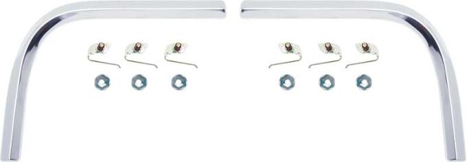 1964 Impala SS, Trunk and Rear Cove Panel Molding Kit, without Trunk Spear