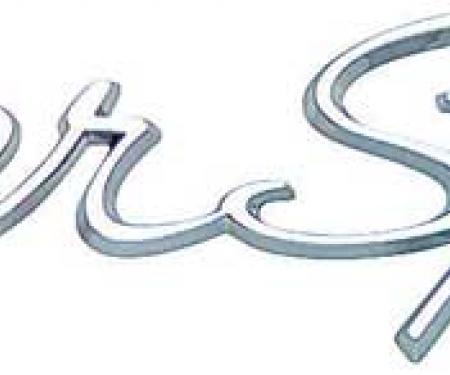 1965-66 Impala, "Super Sport" Front Fender Emblem, with Hardware, Each, GM Licensed