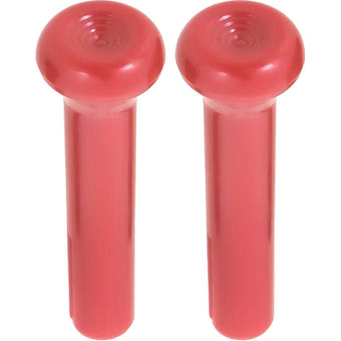 OER 1968-91 GM, Door Lock Knobs, Standard Interior, Smooth Design, Red, Pair CLK802