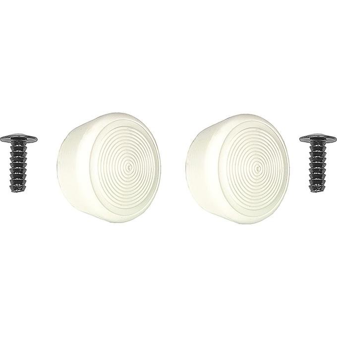 OER 1968-88 GM, Window Handle Knob Set, with Rivets, for Door or Quarter Window Cranks, Off White, Pair WCK32