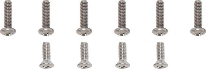 OER 1955 Chevy Bel Air, 150, 210, Nomad, Complete Lens Screw Set TF401009