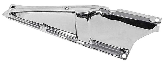 OER 1960-66 Chevy, GMC, Pickup, Suburban, Radiator Support Upper Tie Bar Baffle, Chrome, RH Passenger Side 3765836C