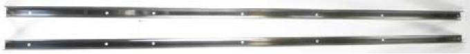 OER 1967-72 Chevrolet, GMC, Bed Angle Strips, Short Bed, Stepside, Stainless Steel, Polished 110118