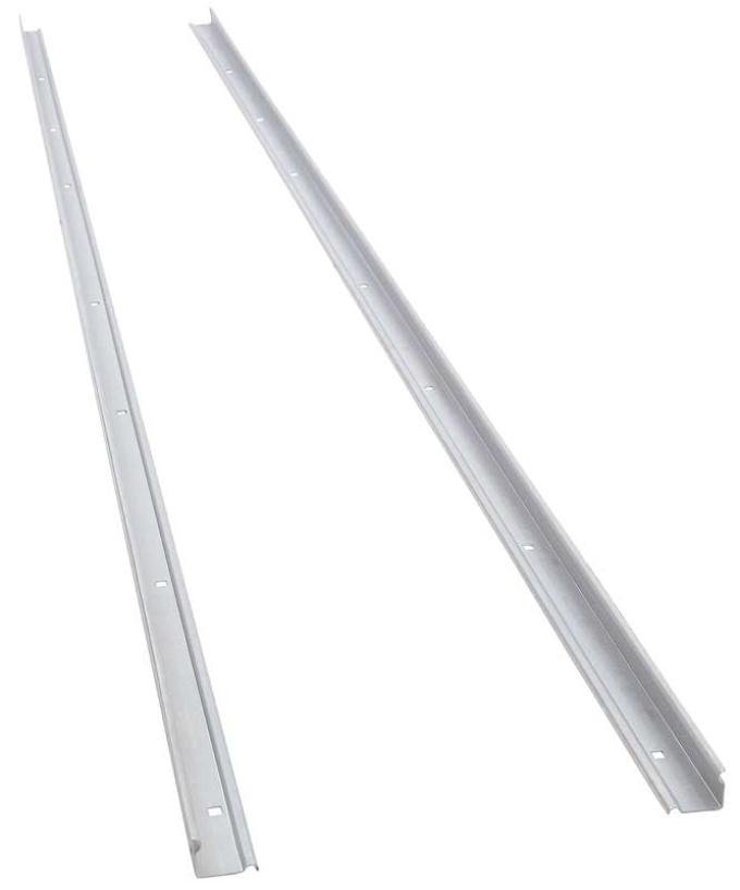 1955-57 Chevrolet, GMC, Bed Angle Strips, Long Bed, Stepside, 89", Raw Steel, Paintable