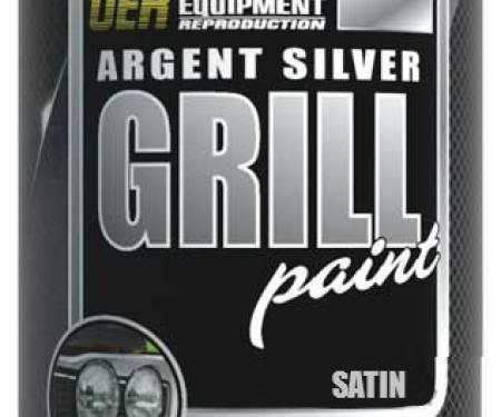 1960-76 Dodge, Plymouth, Light Argent Silver Grill Paint, Satin, 16 Oz. Aerosol Can (Net Wt. 12 Oz.)