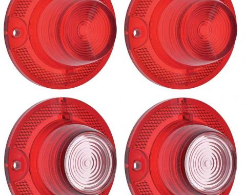 OER 1962 Bel Air / Biscayne Tail Lamp and Back-up Lamp Lens Set *881292