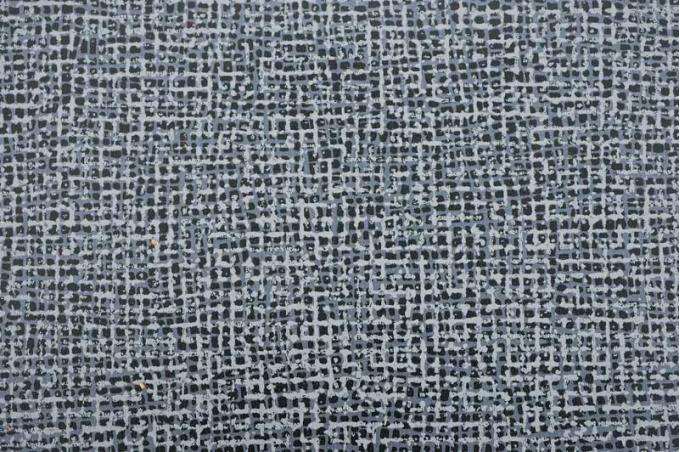 OER 1966-67 Impala / Full Size Hardtop Gray/White Herringbone Vinyl Trunk Floor Mat TM5062