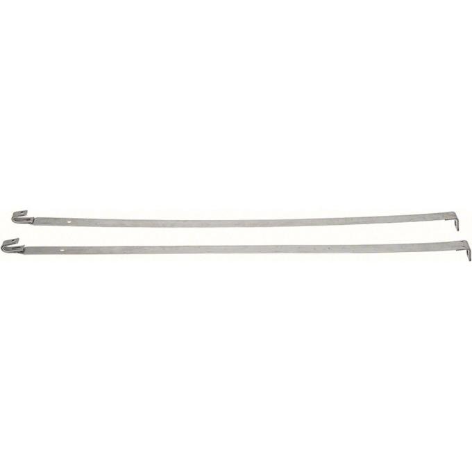 1955-57 Chevy Bel Air, 150, 210, Station Wagon, Fuel Tank Support Straps, Stainless Steel