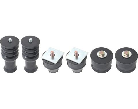 OER 1973-80 Chevy, GMC K10, K20 Pickup, Body Mount Set, Fleetside, Standard Cab, 4WD, 1/2, 3/4 ton, 6 Bushings, 28 Total Pieces T71202