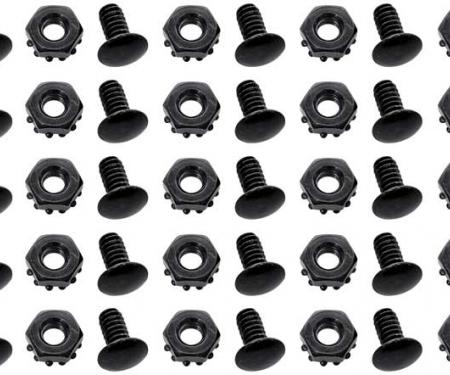 OER {year} {make} {model} Rivet Head Bolt with Nut, Set of 25, Black *881236