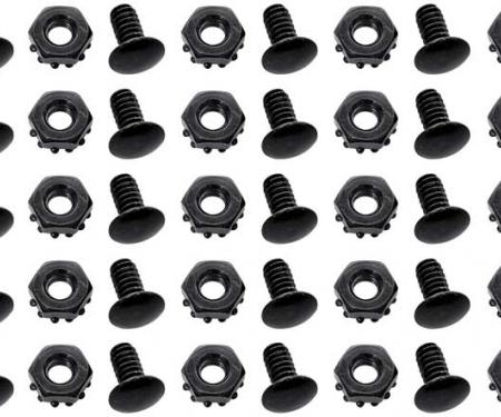 OER {year} {make} {model} Rivet Head Bolt with Nut, Set of 25, Black *881236