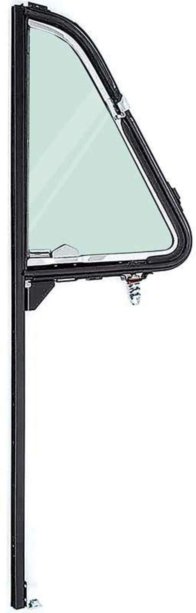 1951-55 Chevrolet, GMC Truck, Vent Window Assembly, with Black Division Bar, Tinted Glass, RH