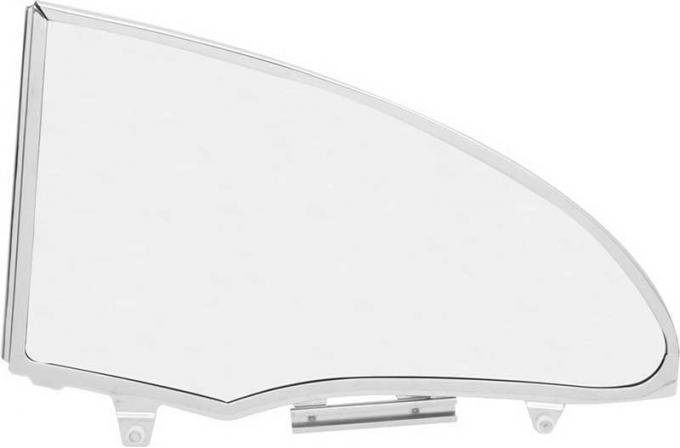 OER 1955-57 2-Door Hardtop RH Grey Custom Tint Quarter Glass Assembly TF42230D