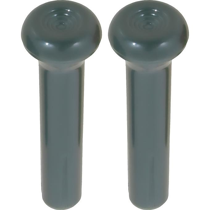 OER 1968-91 GM, Door Lock Knobs, Standard Interior, Smooth Design, Dark Green, Pair CLK813